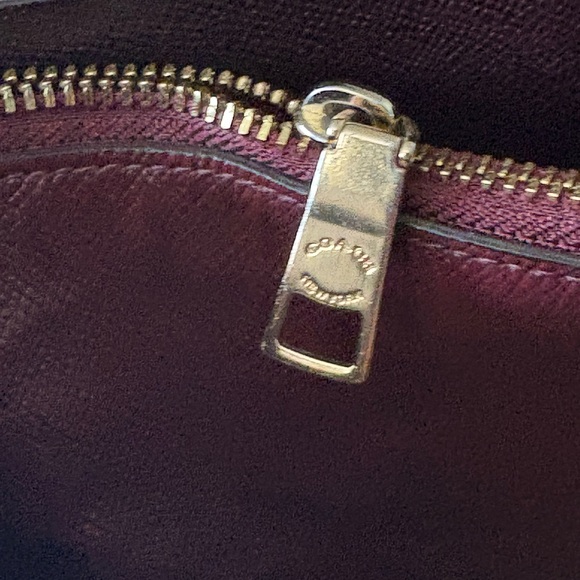 Coach Mollie Apple red double Face Leather Tote Bag - Picture 11 of 15